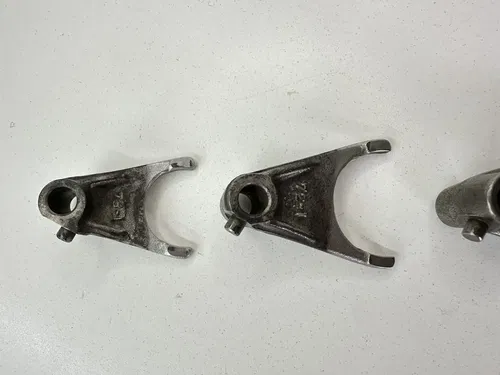USED OEM 1986 96 KAWASAKI KX250 KX 250 GEAR SHIFT DRUM CAM & FORKS ASSY
