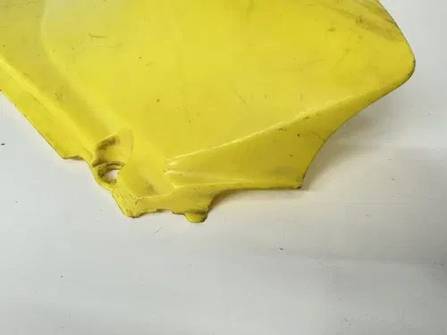 USED 00-04 SUZUKI DR-Z DRZ 400 S DRZ400S YELLOW RIGHT SIDE COVER NUMBER PLATE