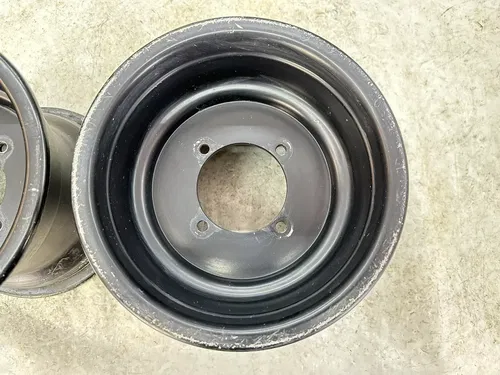 USED OEM 08 09 10 OUTLAW 525 S / 450 MXR STOCK BLACK REAR BACK WHEEL RIM SET