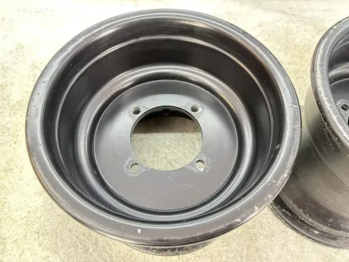 USED OEM 08 09 10 OUTLAW 525 S / 450 MXR STOCK BLACK REAR BACK WHEEL RIM SET