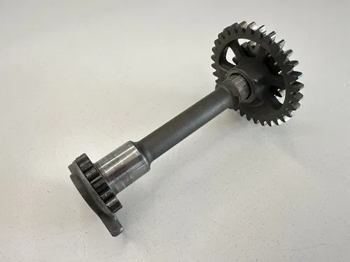 #3 USED OEM 04-09 HONDA CRF250R ENGINE MOTOR BALANCER SHAFT WEIGHT & GEARS ASSY