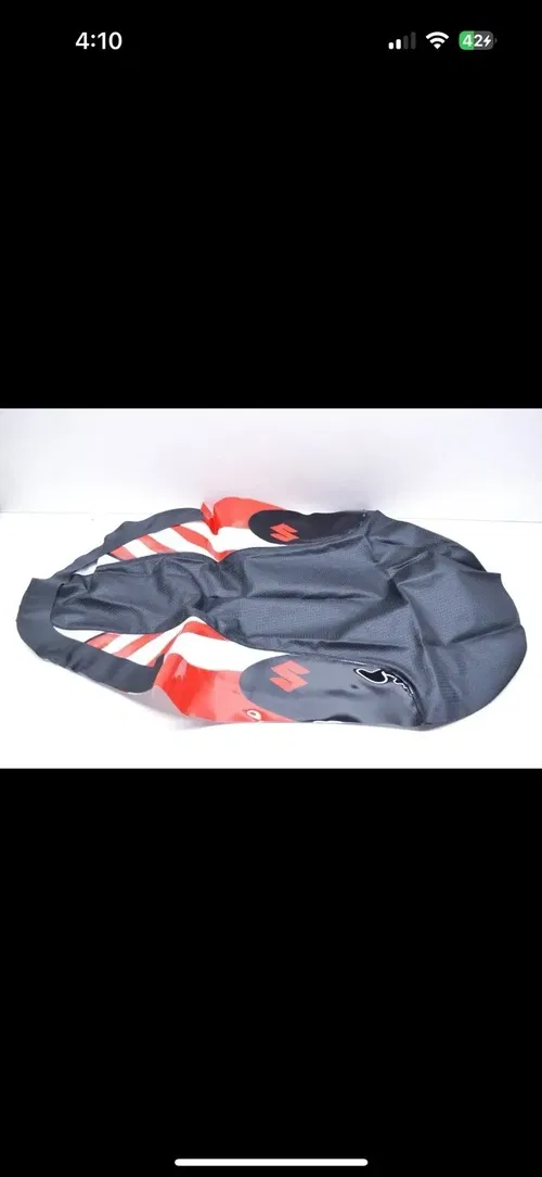 NEW GENUINE 03-09 SUZUKI LTZ LT-Z 250 RED WHITE BLACK SEAT COVER 99950-19434