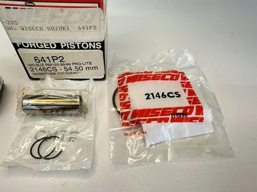 NEW 89-99 SUZUKI RM125 RM 125 WISECO PISTON & RING KIT 641M05450 (+.50MM OVER)