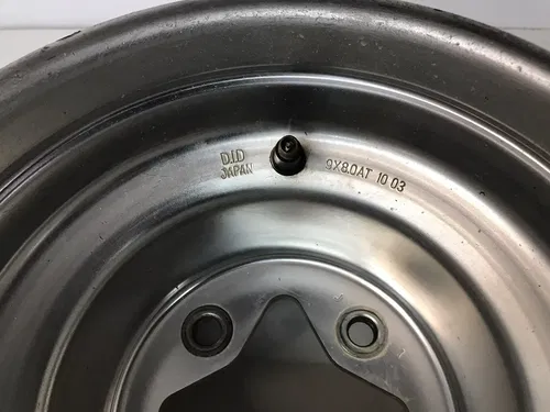 #1 USED OEM 03-08 SUZUKI LTZ LT-Z 400 Z KFX DVX STOCK REAR BACK WHEEL RIM 9X8