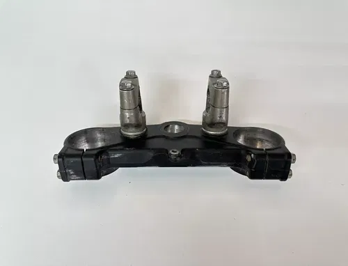 USED OEM 09 10 KAWASAKI KX250F TOP UPPER TRIPLE TREE STEERING STEM FORK CLAMP