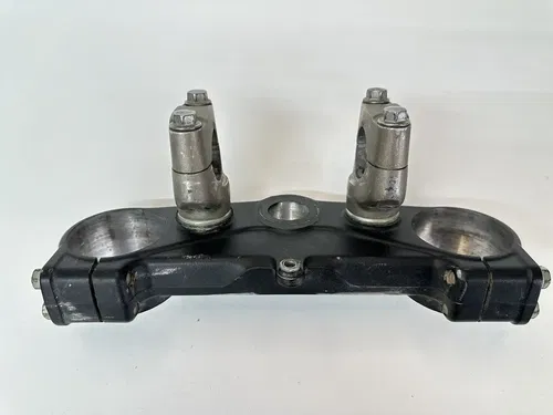 USED OEM 09 10 KAWASAKI KX250F TOP UPPER TRIPLE TREE STEERING STEM FORK CLAMP