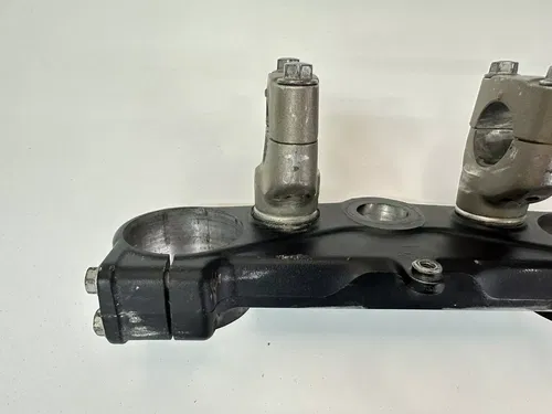 USED OEM 09 10 KAWASAKI KX250F TOP UPPER TRIPLE TREE STEERING STEM FORK CLAMP