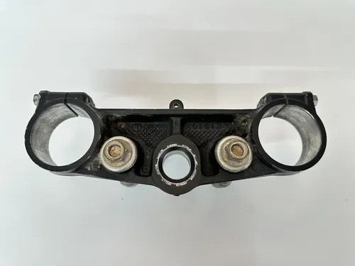 USED OEM 09 10 KAWASAKI KX250F TOP UPPER TRIPLE TREE STEERING STEM FORK CLAMP