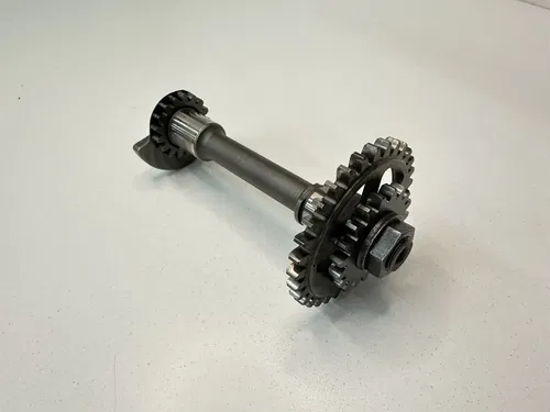 #2 USED OEM 04-09 HONDA CRF250R ENGINE MOTOR BALANCER SHAFT WEIGHT & GEARS ASSY