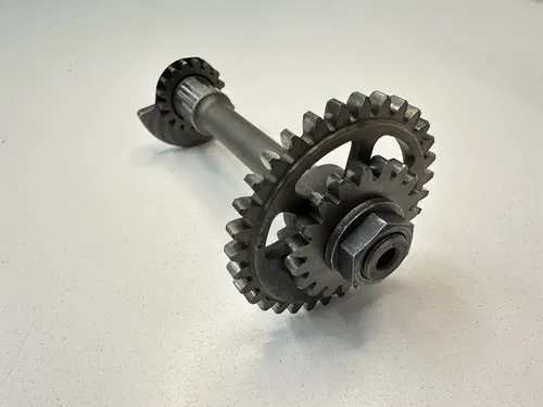 #2 USED OEM 04-09 HONDA CRF250R ENGINE MOTOR BALANCER SHAFT WEIGHT & GEARS ASSY