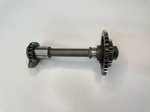 #2 USED OEM 04-09 HONDA CRF250R ENGINE MOTOR BALANCER SHAFT WEIGHT & GEARS ASSY