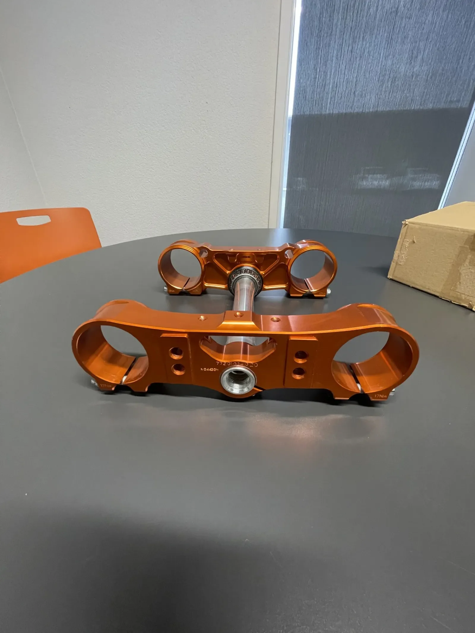 KTM SXS Triple Clamp (Orange) 20mm Offset 2014-2024 XC-W/EXC