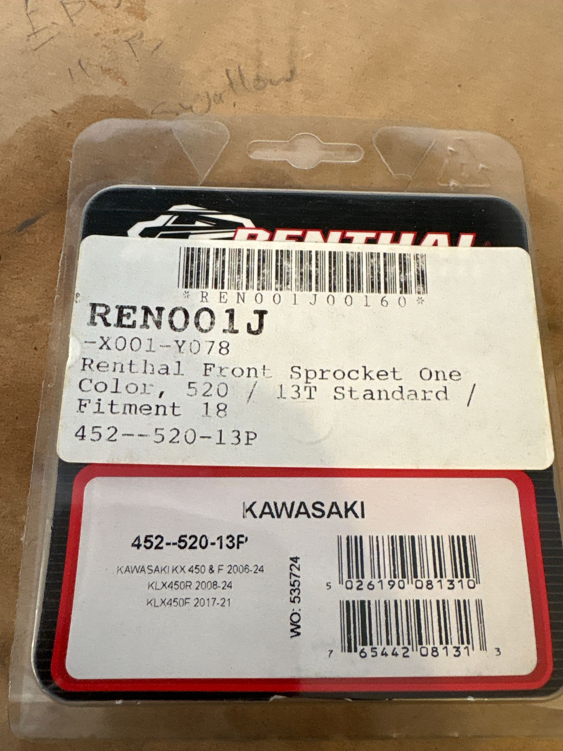 2020 kx450 front dprocket
