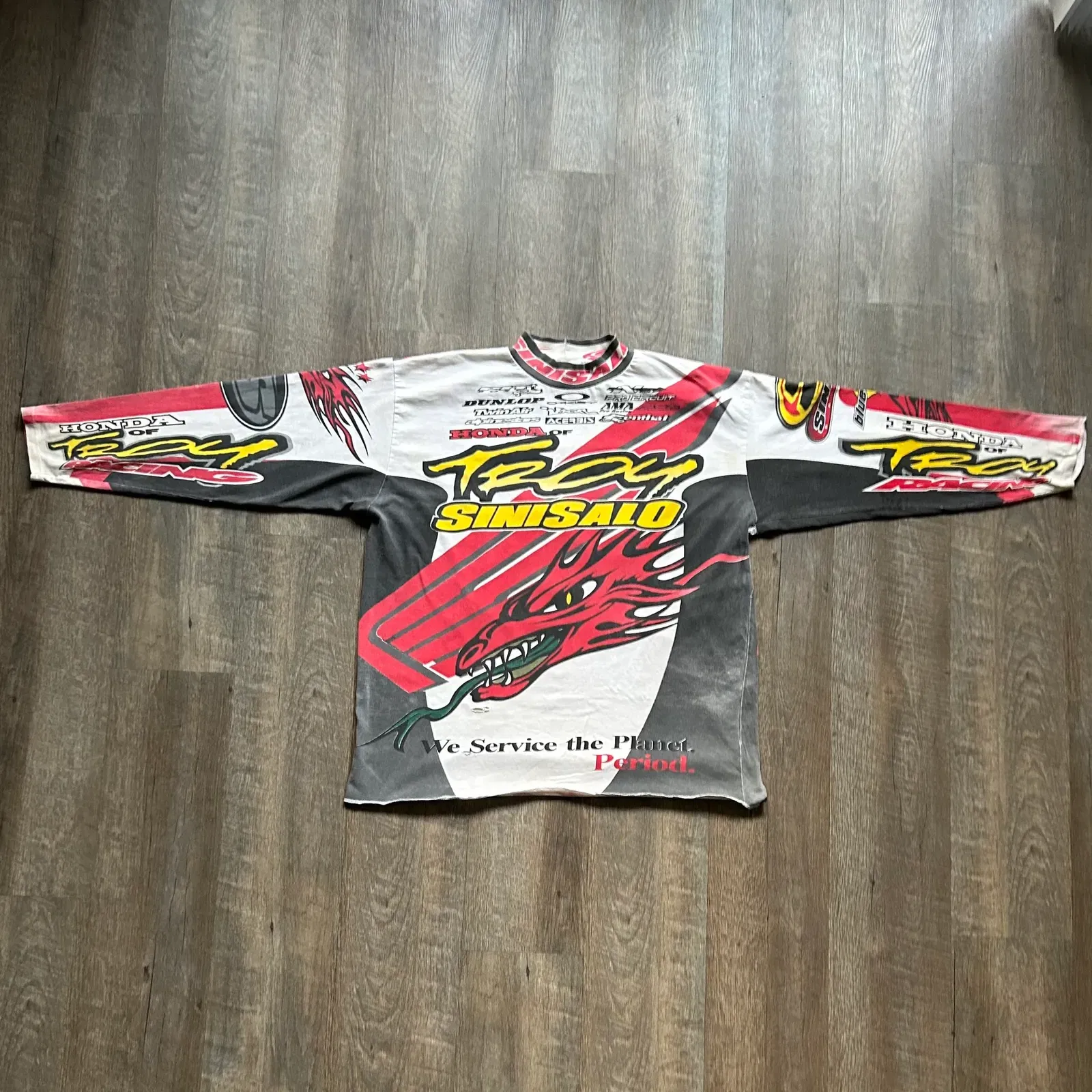Vintage 1990's Brian Swink Troy Sinisalo Jersey