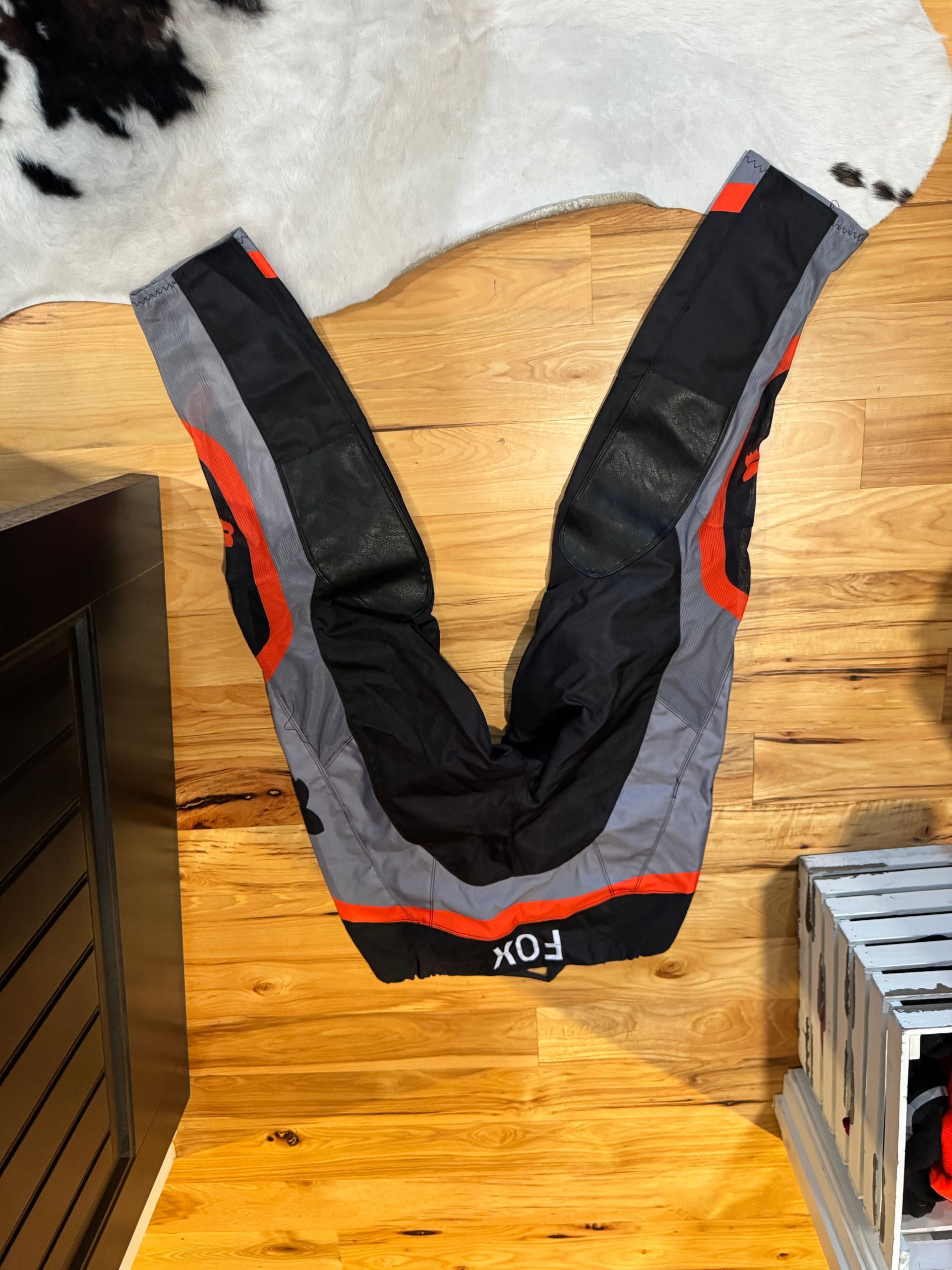 Black & Grey Fox Racing riding pants