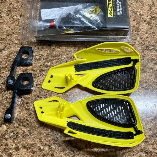 Acerbis Uniko Vented Handgaurds, Yellow