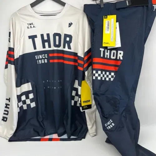 Thor Pulse Combat midnight white motocross jersey