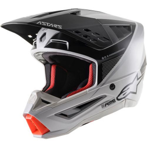 NEW Alpinestars SM5 Rayon Helmet - Gray/Blk/Sil - Size XXL 