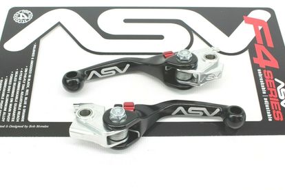 ASV F4 Black Shorty Levers for 2021-2024 CRF450R/RX NEW