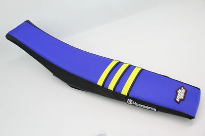 MotoSeat Ribbed Cover on Husqvarna Seat 