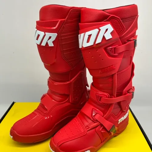 NEW 2023 Thor Radial Boots - RED - 10