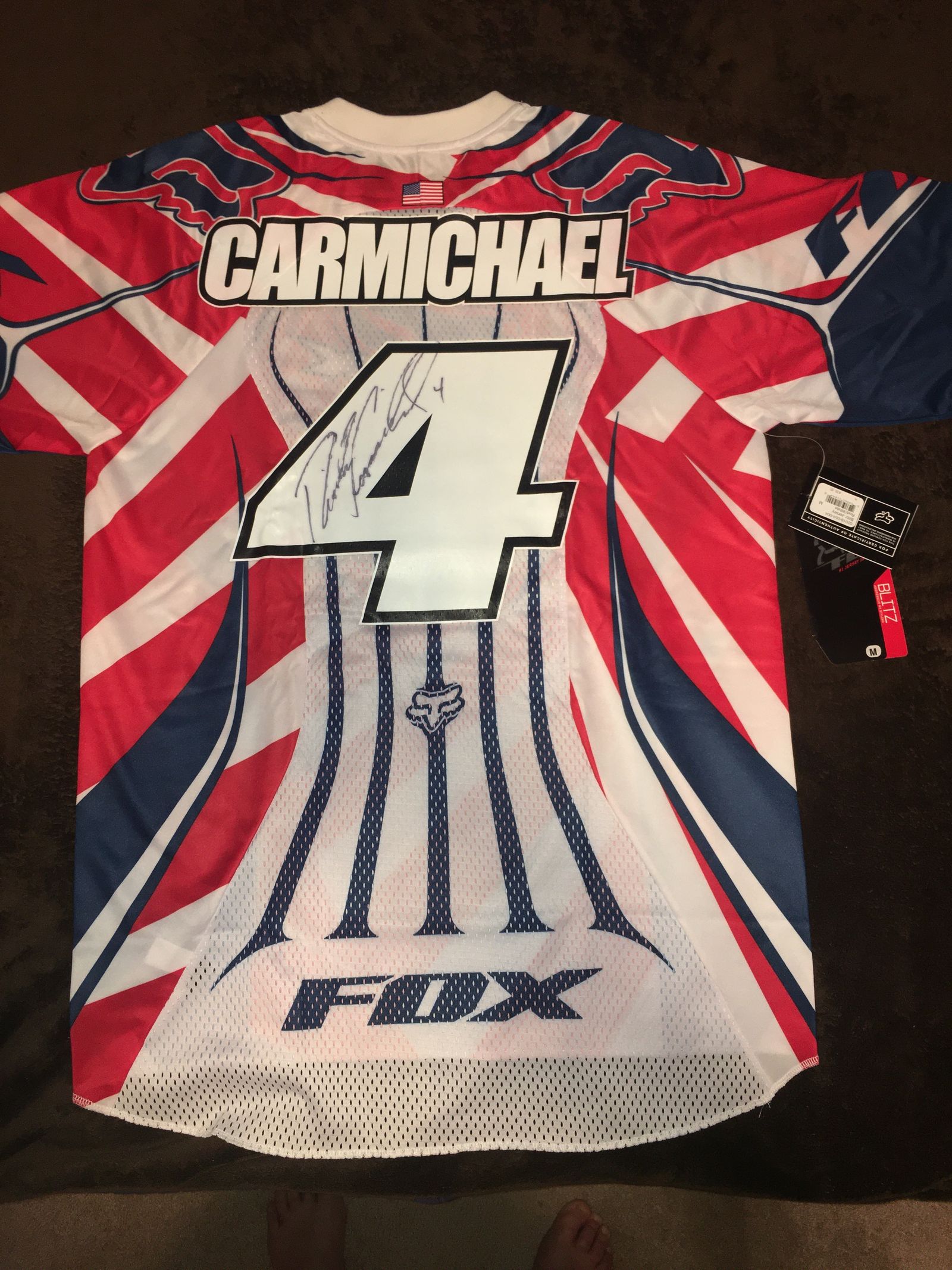 Fox Racing Ricky Carmichael #4 Autographed Jersey