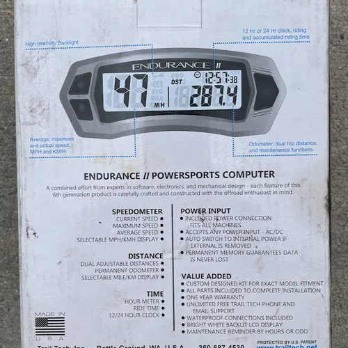 Trail Tech Endurance II Kit - Speedometer & Digital Gauge