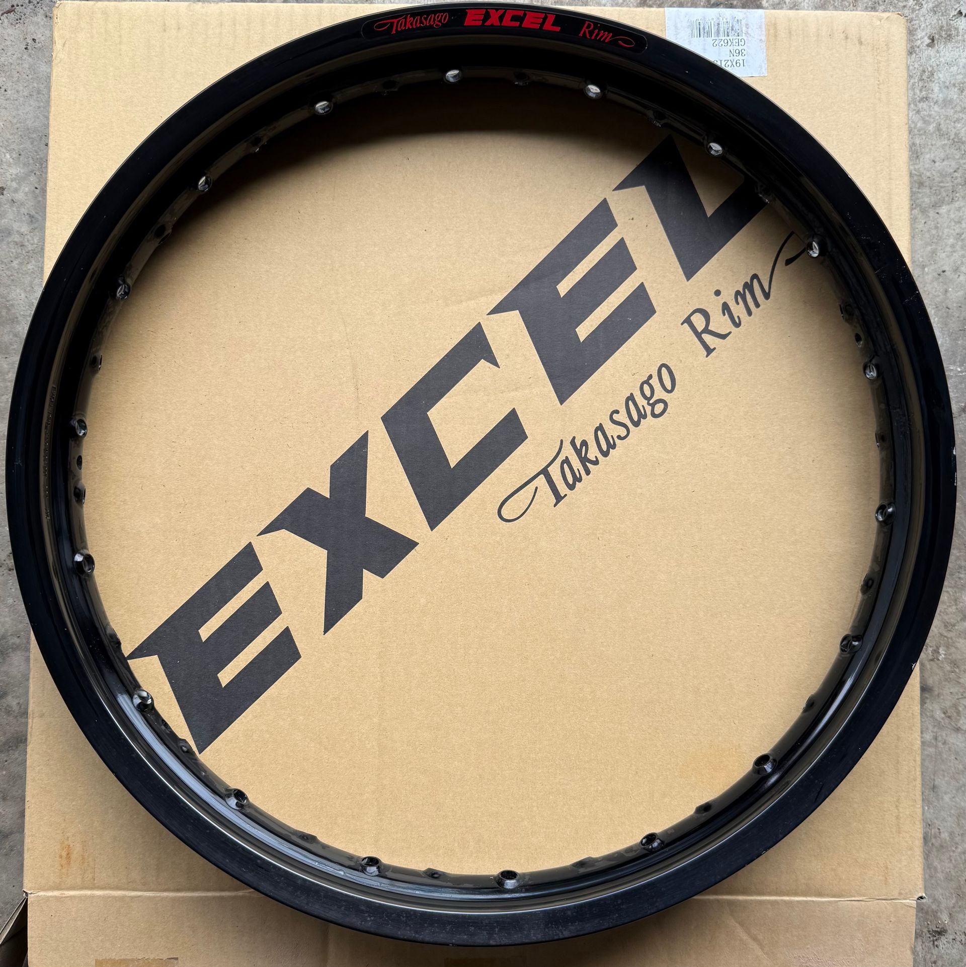 Black Excel Rear Rim 1.85x19 Brand New OEM Yamaha