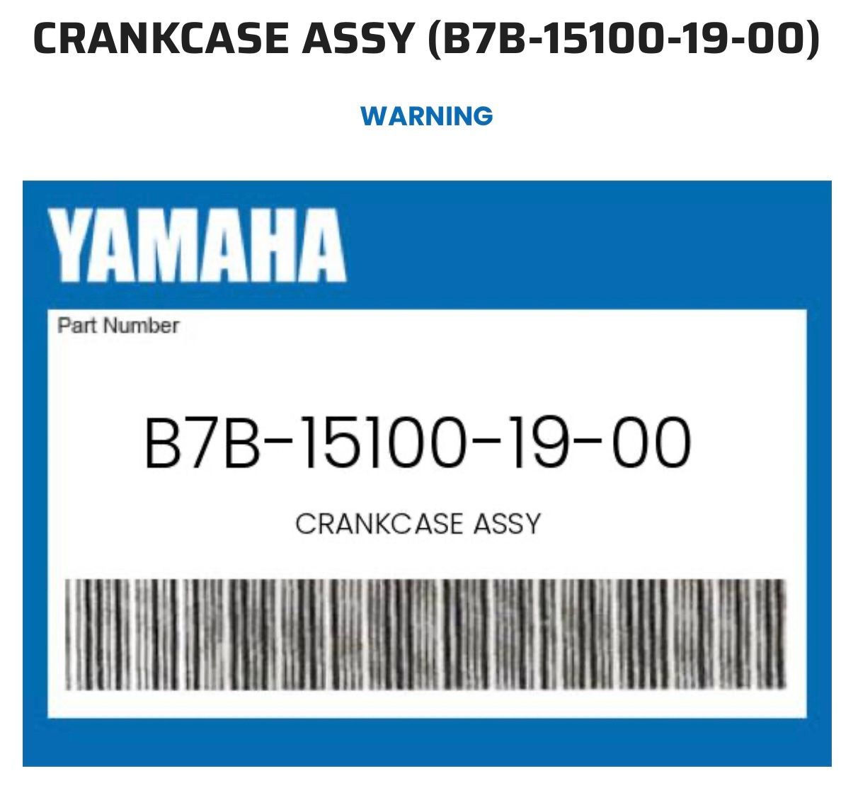 Yamaha YZ250F OEM Engine Cases B7B-15100-19-00 2019-25