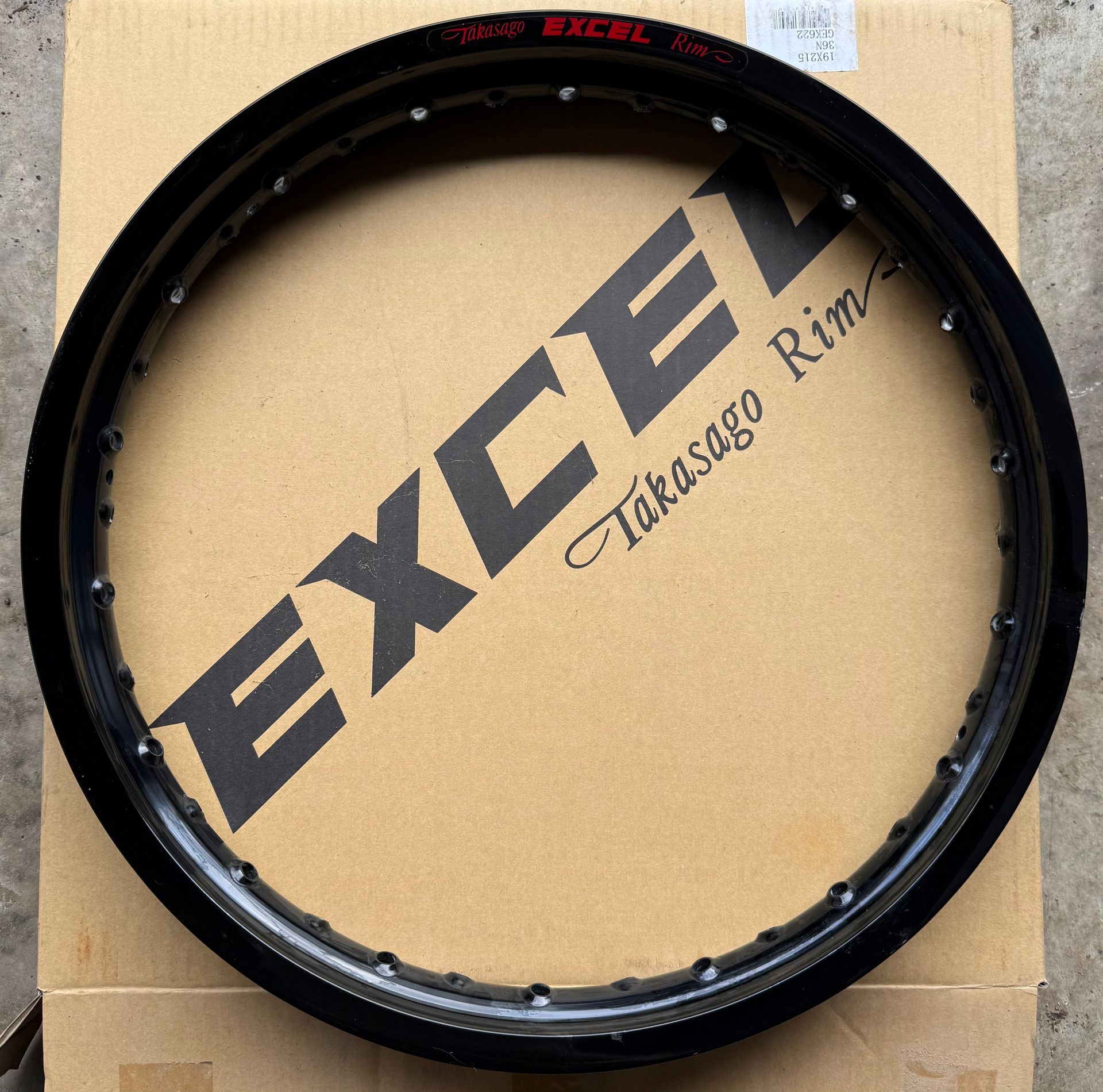 Black Excel Rear Rim 1.85x19 Brand New OEM Yamaha