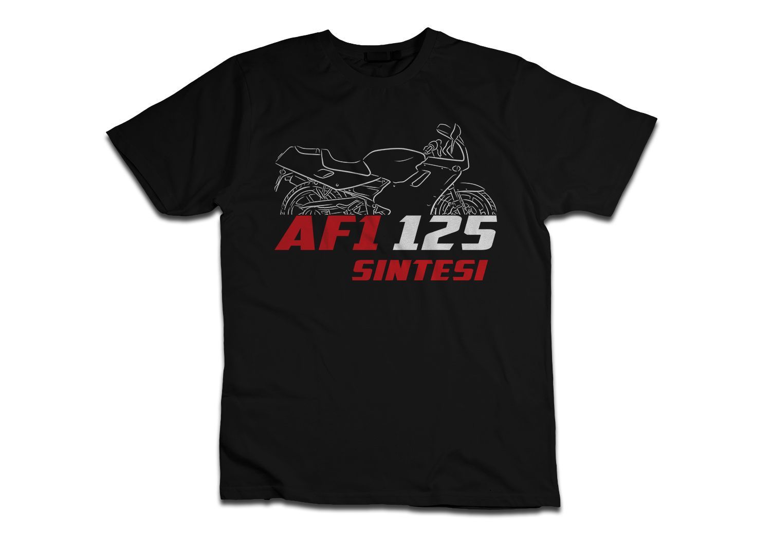 Aprilia AF1 125 Sintesi 1989-1990, Motorcycle Tee Shirt for Riders, S-5XL