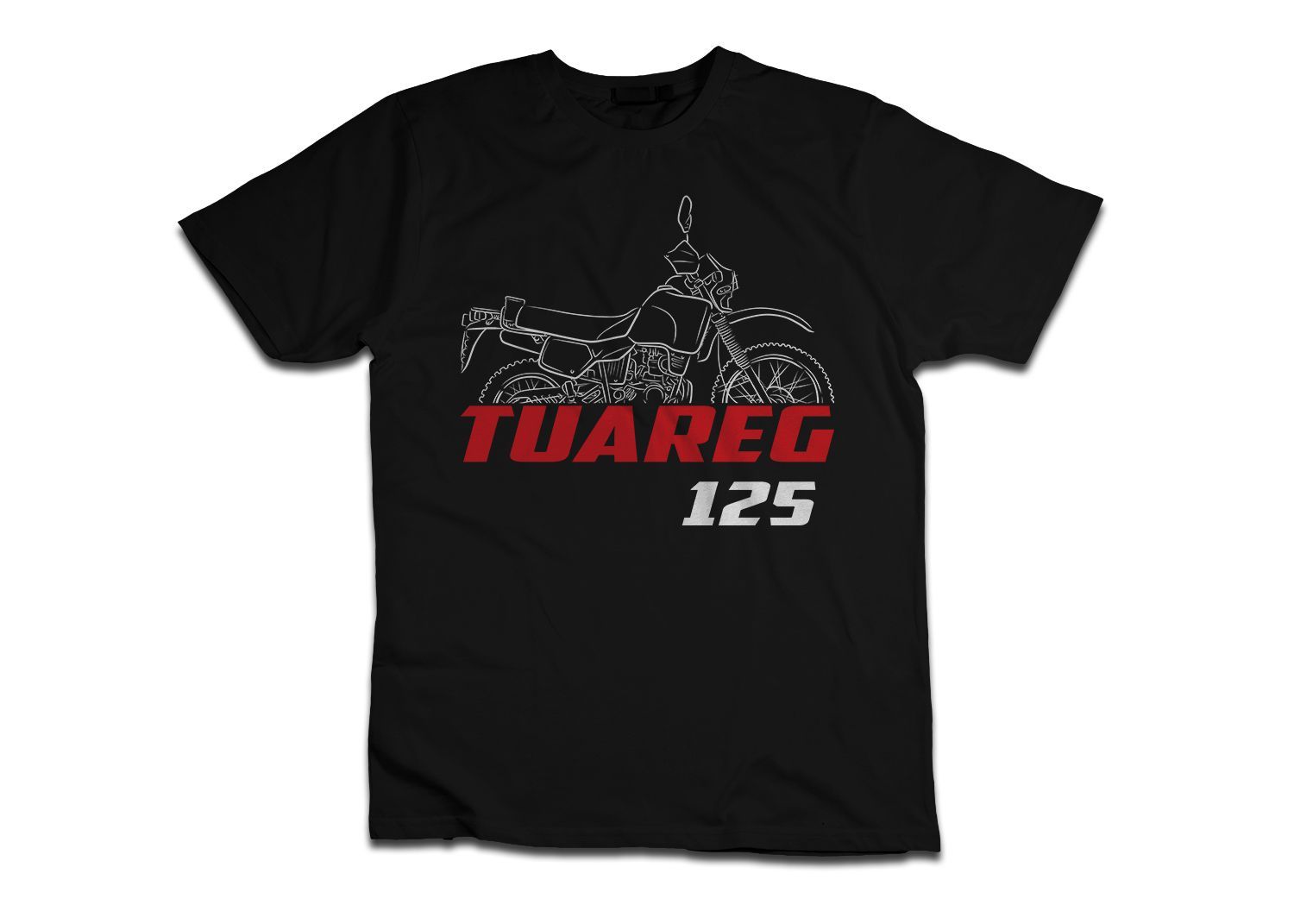 Aprilia Tuareg 125 1985-1986, Motorcycle Tee Shirt for Riders, S-5XL