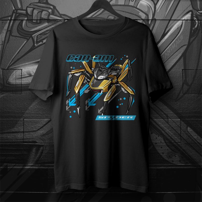 T-Shirt Can-Am F3S Daytona 500 Circuit Yellow Metallic Tee for Riders