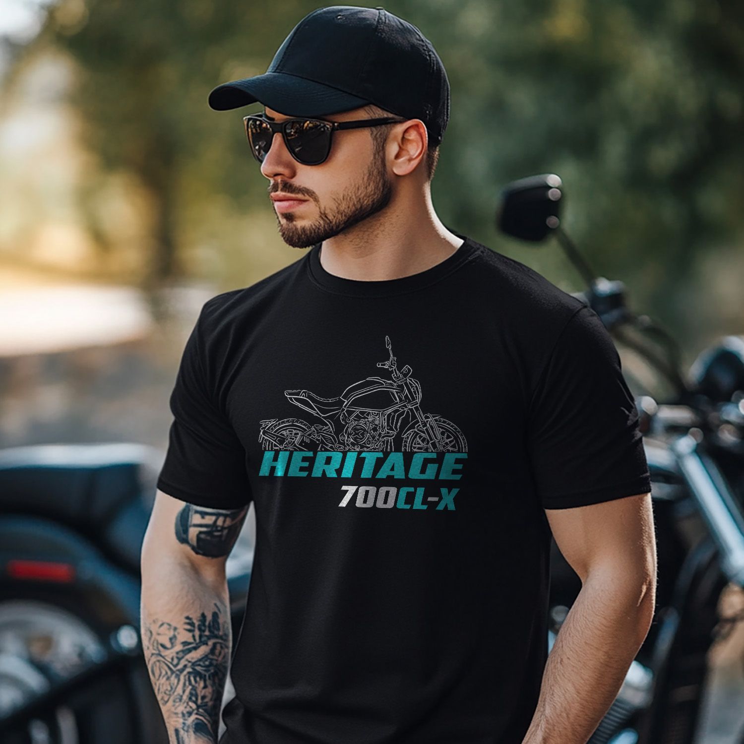 CFMoto 700 CL-X Heritage T-Shirt, Motorcycle Tee Shirt for Riders,  S-5XL 