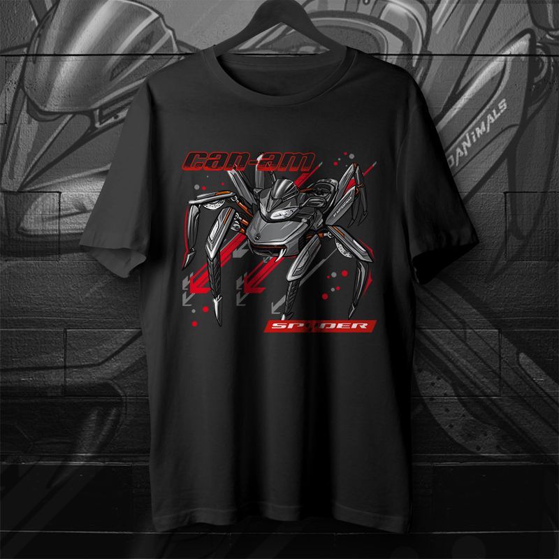 T-Shirt Can-Am F3-S Special Series Gravity Grey, Motorcycle Tee for Riders
