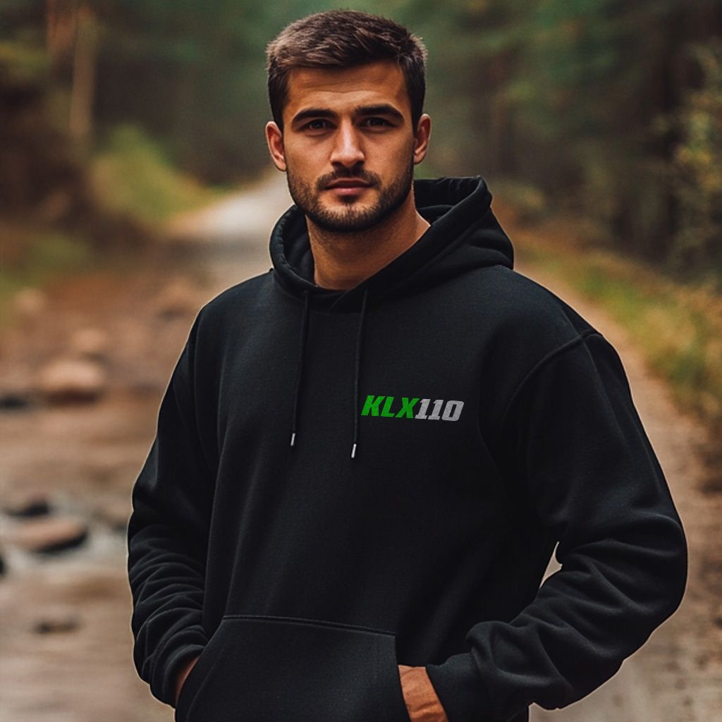 Kawasaki KLX110 2010-2020 Hoodie, Motorcycle Hoodie Pullover for Riders