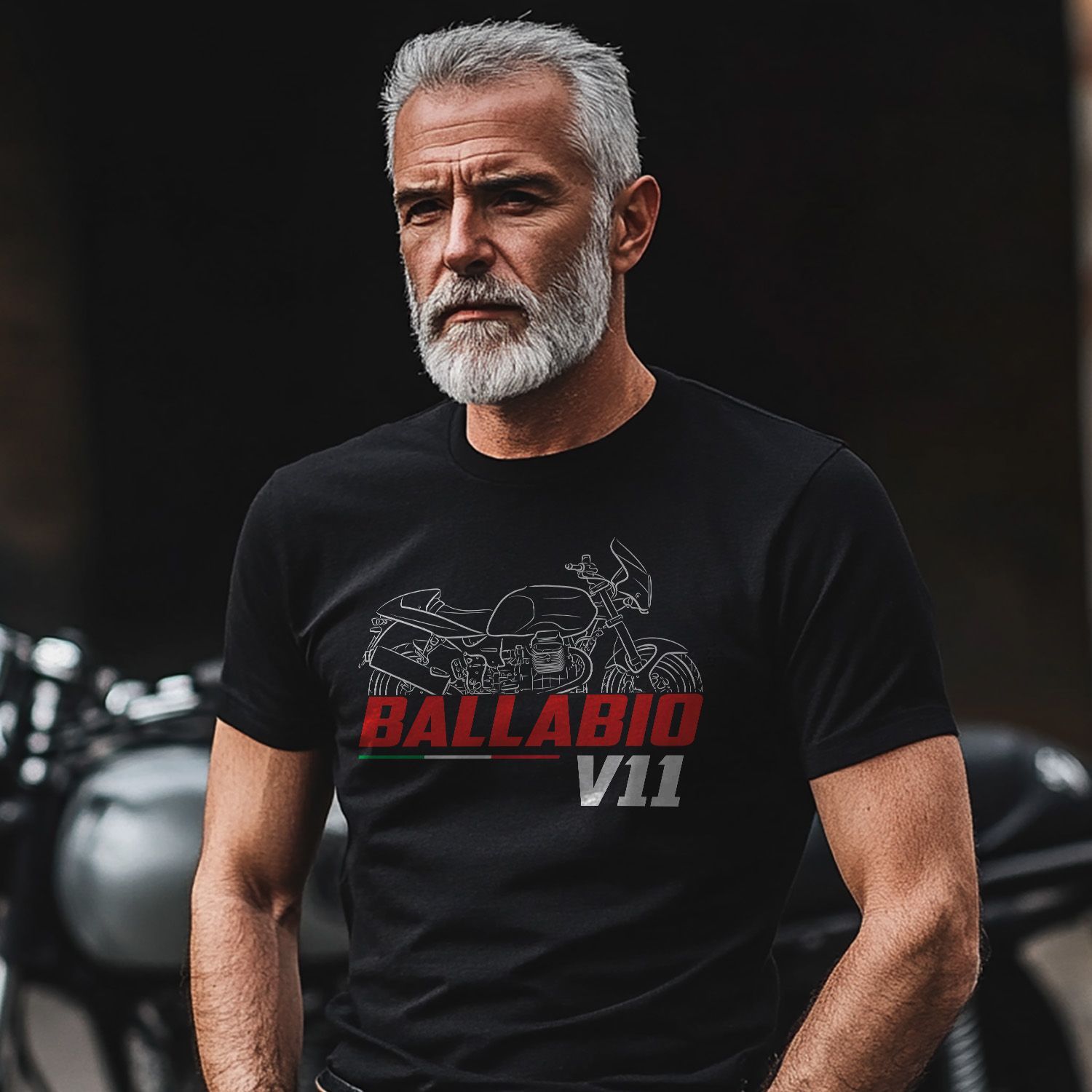 Moto Guzzi V11 Ballabio 2003 T-Shirt, Motorcycle Tee for Riders