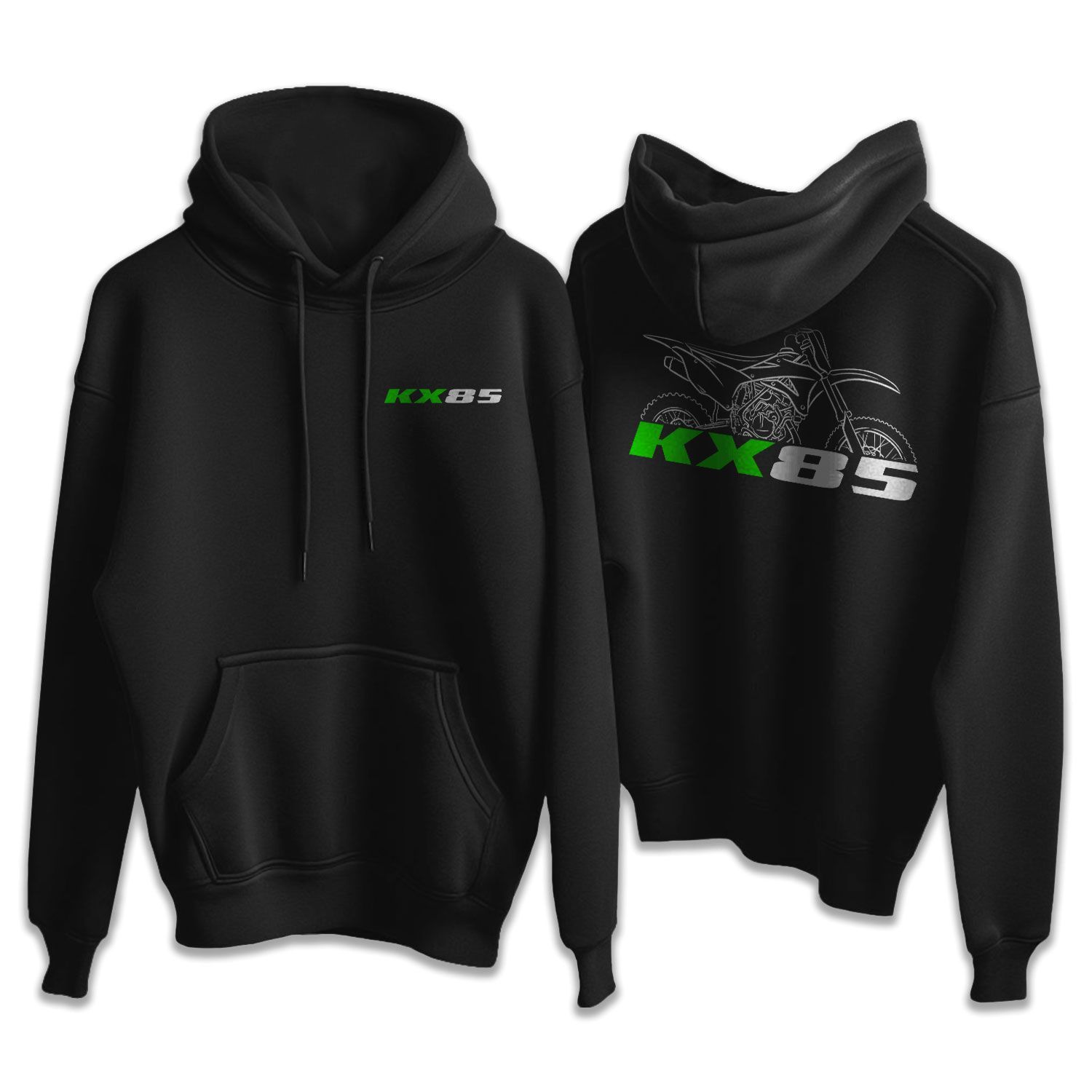 Kawasaki KX85 2014-2021 Hoodie, Motorcycle Hoodie Pullover for Riders