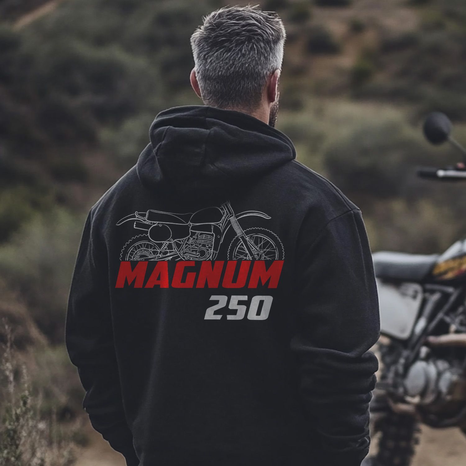 Maico Magnum 250 1979 Hoodie, Motorcycle Hoodie Pullover for Riders