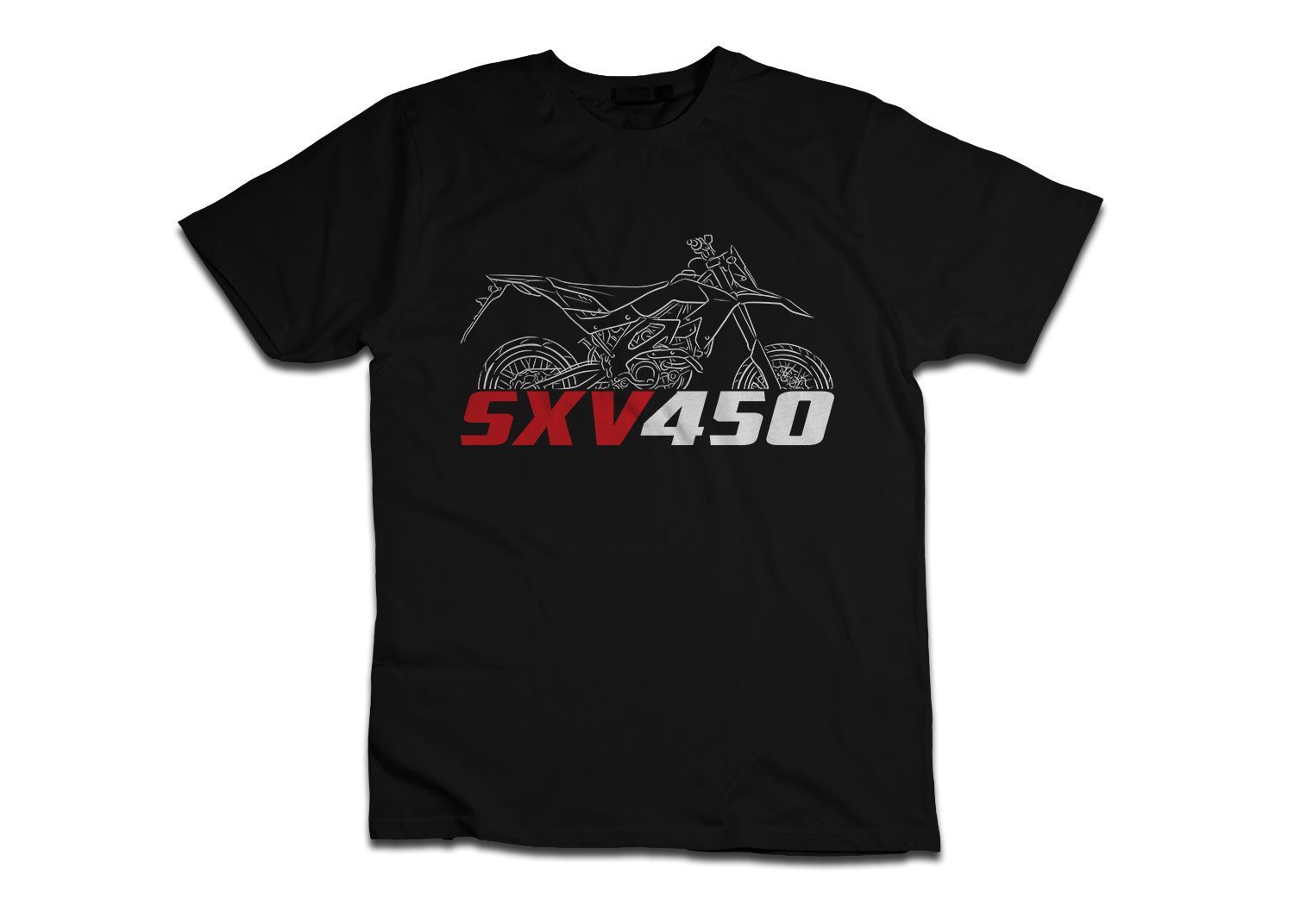Aprilia SXV 450 2004 - 2011, Motorcycle Tee Shirt for Riders, S-5XL