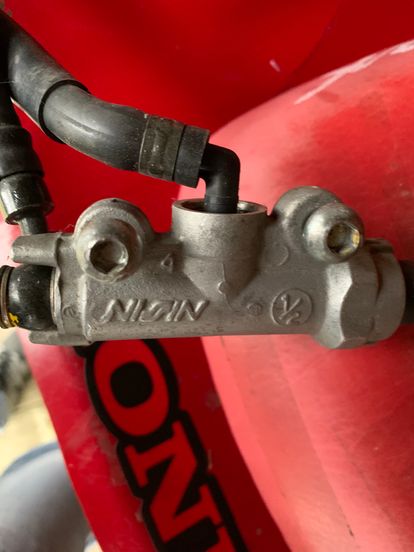 Rear Brake Pedal, Master Cylinder, Brake Line And Fluid Res