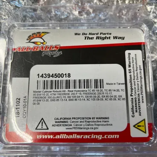 Rear Brake Master Cyclinder Rebuild Kit