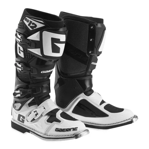 BIG SALE!! Gaerne SG-12 MX Boots - White/Black