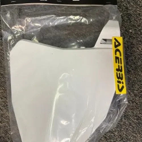 Acerbis Front Number Plate - White - 19-20 CRF450R
