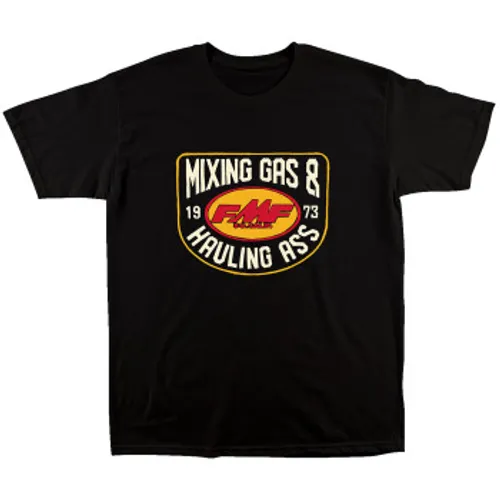 FMF Rogue T-Shirt Mixing Gas & Hauling Ass - Black