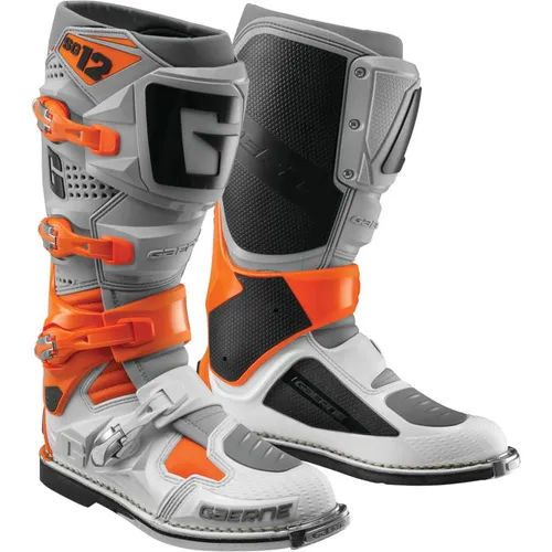 BIG SALE!! Gaerne SG-12 MX Boots - Orange/Grey/White