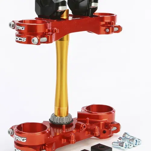 Xtrig Rocs Triple Clamps Red 22mm - Honda 21-23 CRF450R