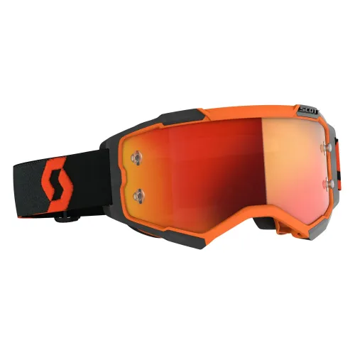 Scott Fury Goggle - Orange/Black w/ Chrome Orange Lens
