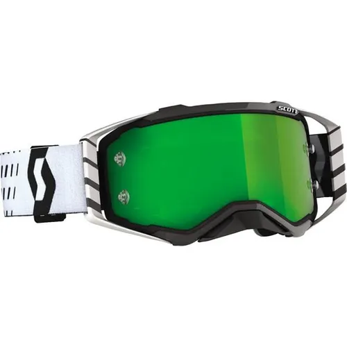 Scott Prospect Goggle - Black/White Green Chrome Lens