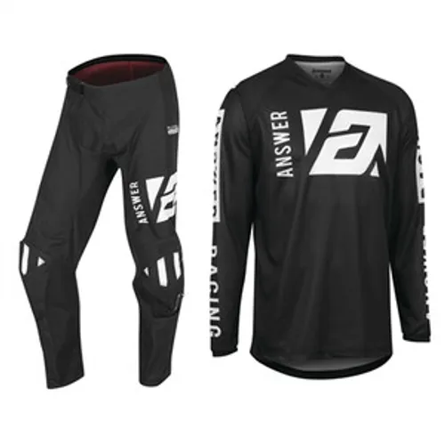 Answer Racing Syncron Merge Combo - Black/White - SM/30